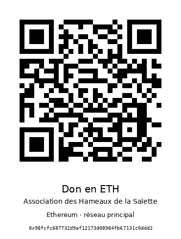 QR code de don en ETH